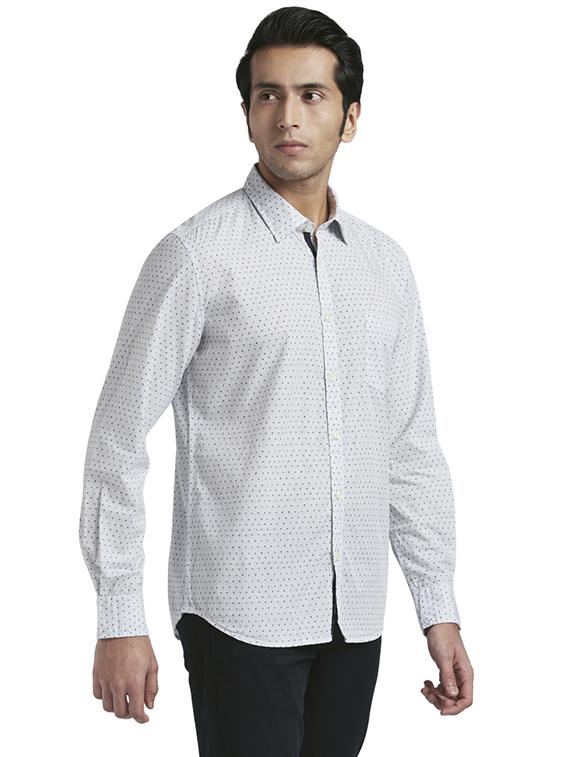 blue printed casual shirt - 17767920 - Zoom Image - 3