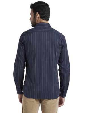 blue striped casual shirt - 17767929 - Standard Image - 4
