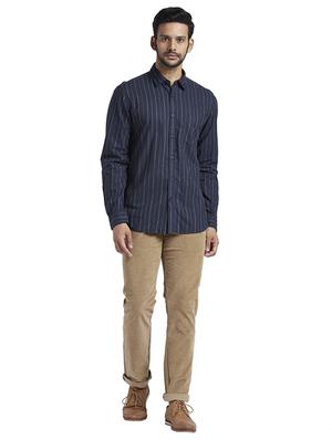 blue striped casual shirt - 17767929 - Standard Image - 5