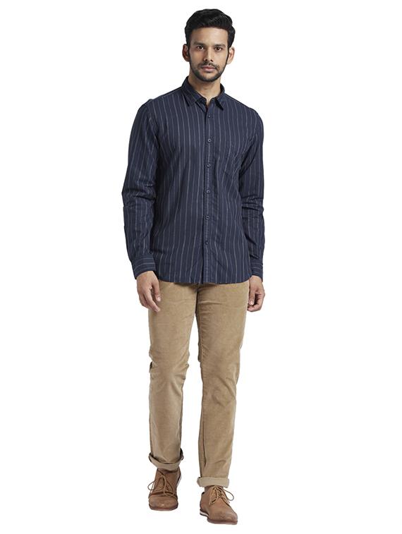 blue striped casual shirt - 17767929 - Zoom Image - 5