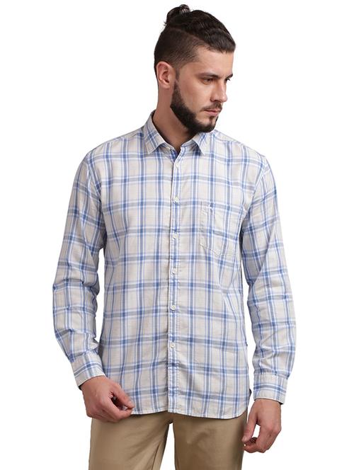 white checkered casual shirt - 17767958 - Standard Image - 1