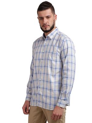 white checkered casual shirt - 17767958 - Standard Image - 2