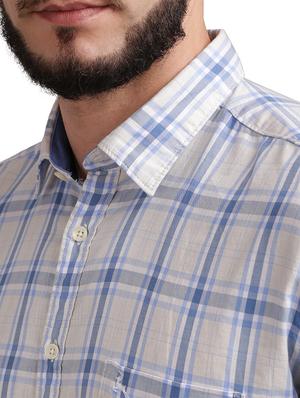 white checkered casual shirt - 17767958 - Standard Image - 6