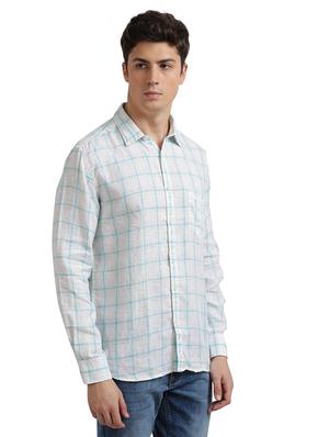 blue checkered casual shirt - 17767963 - Standard Image - 2
