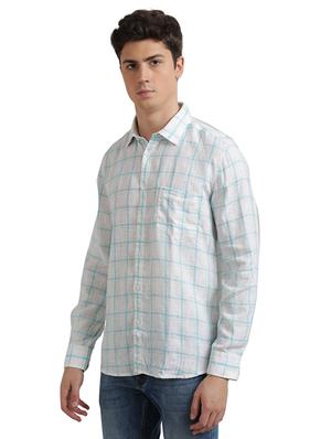 blue checkered casual shirt - 17767963 - Standard Image - 3
