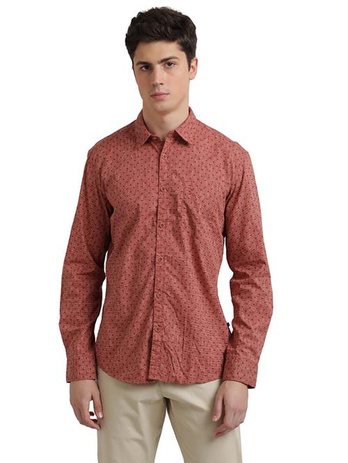 red printed casual shirt - 17767967 - Standard Image - 1