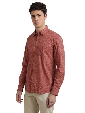 red printed casual shirt - 17767967 - Standard Image - 2
