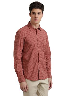 red printed casual shirt - 17767967 - Standard Image - 3