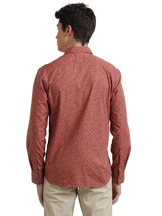 red printed casual shirt - 17767967 - Zoom Image - 4