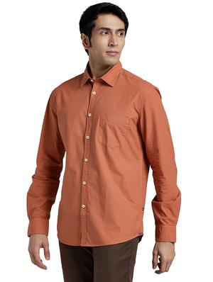 rust self design casual shirt - 17768045 - Standard Image - 3
