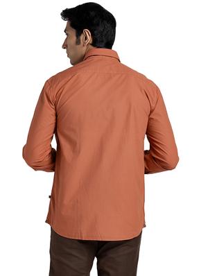 rust self design casual shirt - 17768045 - Standard Image - 4