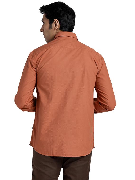 rust self design casual shirt - 17768045 - Zoom Image - 4