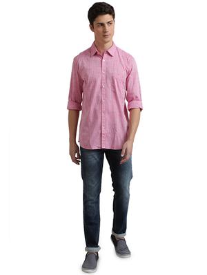 pink solid casual shirt - 17768064 - Standard Image - 4