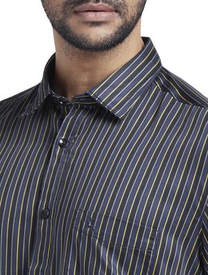 grey striped casual shirt - 17768066 - Standard Image - 5
