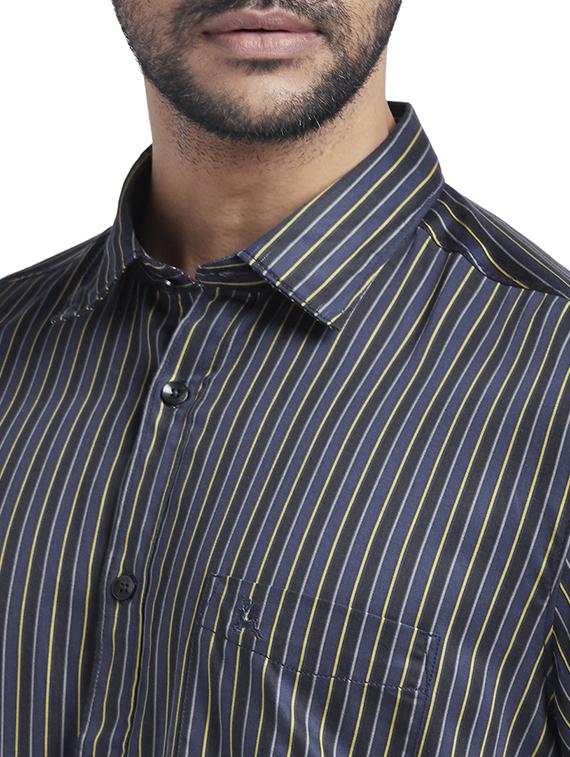 grey striped casual shirt - 17768066 - Zoom Image - 5