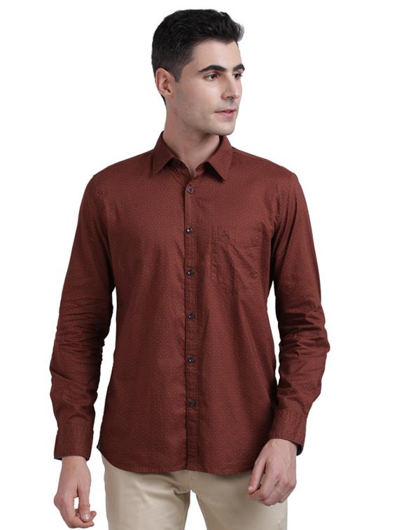 red printed casual shirt - 17768109 - Zoom Image - 1