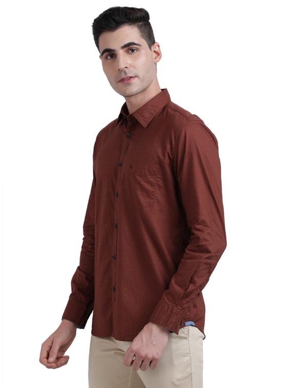 red printed casual shirt - 17768109 - Zoom Image - 2
