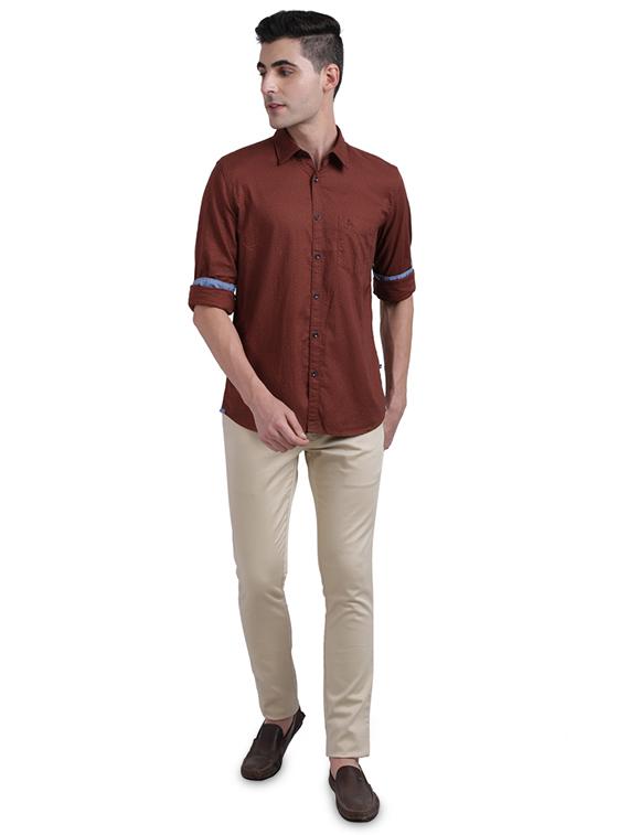 red printed casual shirt - 17768109 - Zoom Image - 4