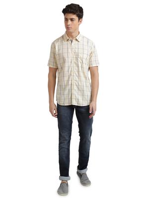 yellow checkered casual shirt - 17768144 - Standard Image - 4