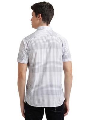 white checkered casual shirt - 17768158 - Standard Image - 3