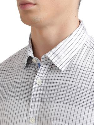 white checkered casual shirt - 17768158 - Standard Image - 5