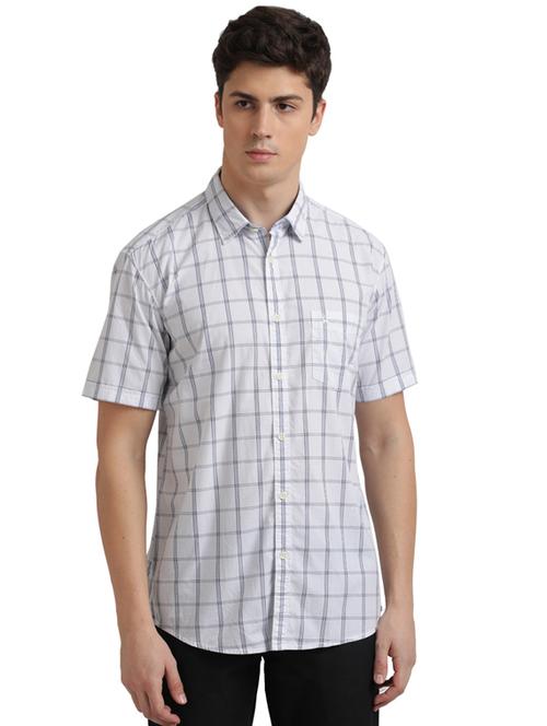 white checkered casual shirt - 17768159 - Standard Image - 1