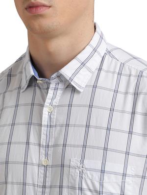 white checkered casual shirt - 17768159 - Standard Image - 5