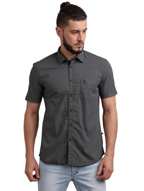black printed casual shirt - 17768189 - Standard Image - 1