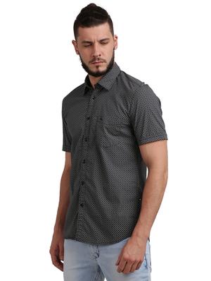 black printed casual shirt - 17768189 - Standard Image - 2