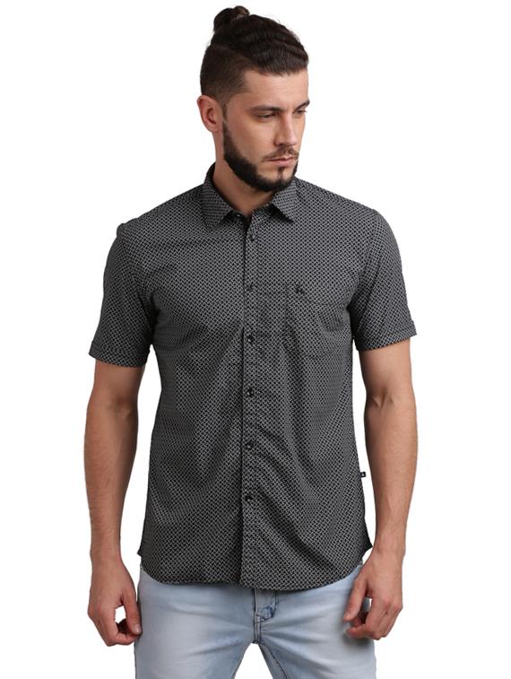 black printed casual shirt - 17768189 - Zoom Image - 1