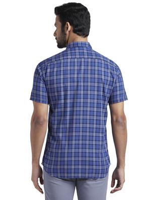 blue checkered casual shirt - 17768196 - Standard Image - 3