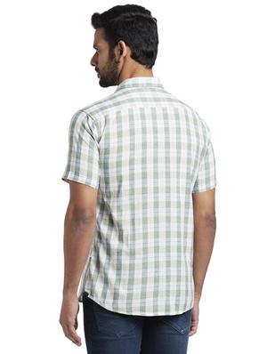 green checkered casual shirt - 17768222 - Standard Image - 3