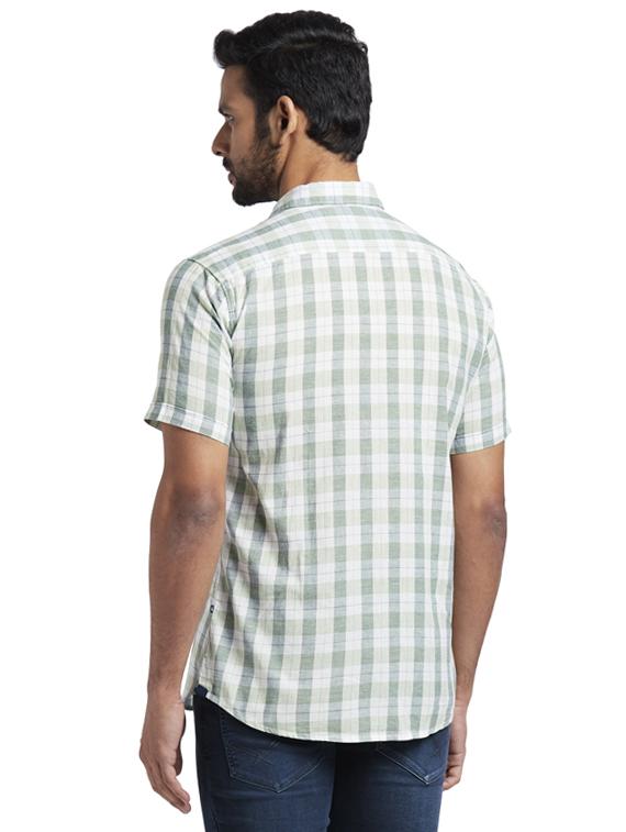 green checkered casual shirt - 17768222 - Zoom Image - 3
