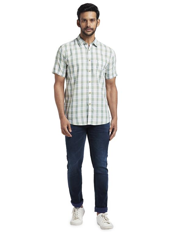 green checkered casual shirt - 17768222 - Zoom Image - 4