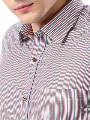red striped formal shirt - 17768231 - Standard Image - 5