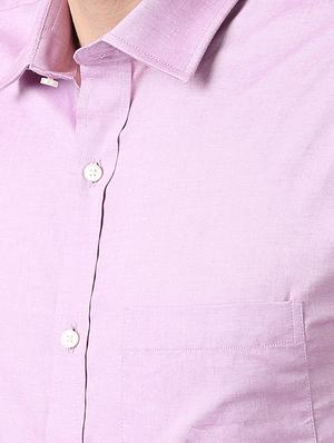 purple solid formal shirt - 17768249 - Standard Image - 5
