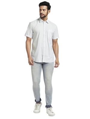 white printed casual shirt - 17768256 - Standard Image - 4