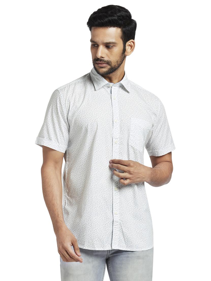 white printed casual shirt - 17768256 - Zoom Image - 1