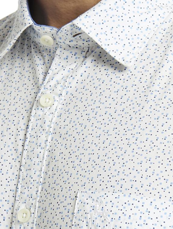white printed casual shirt - 17768256 - Zoom Image - 5