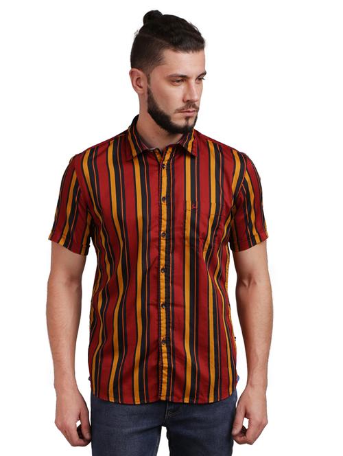 red striped casual shirt - 17768261 - Standard Image - 1
