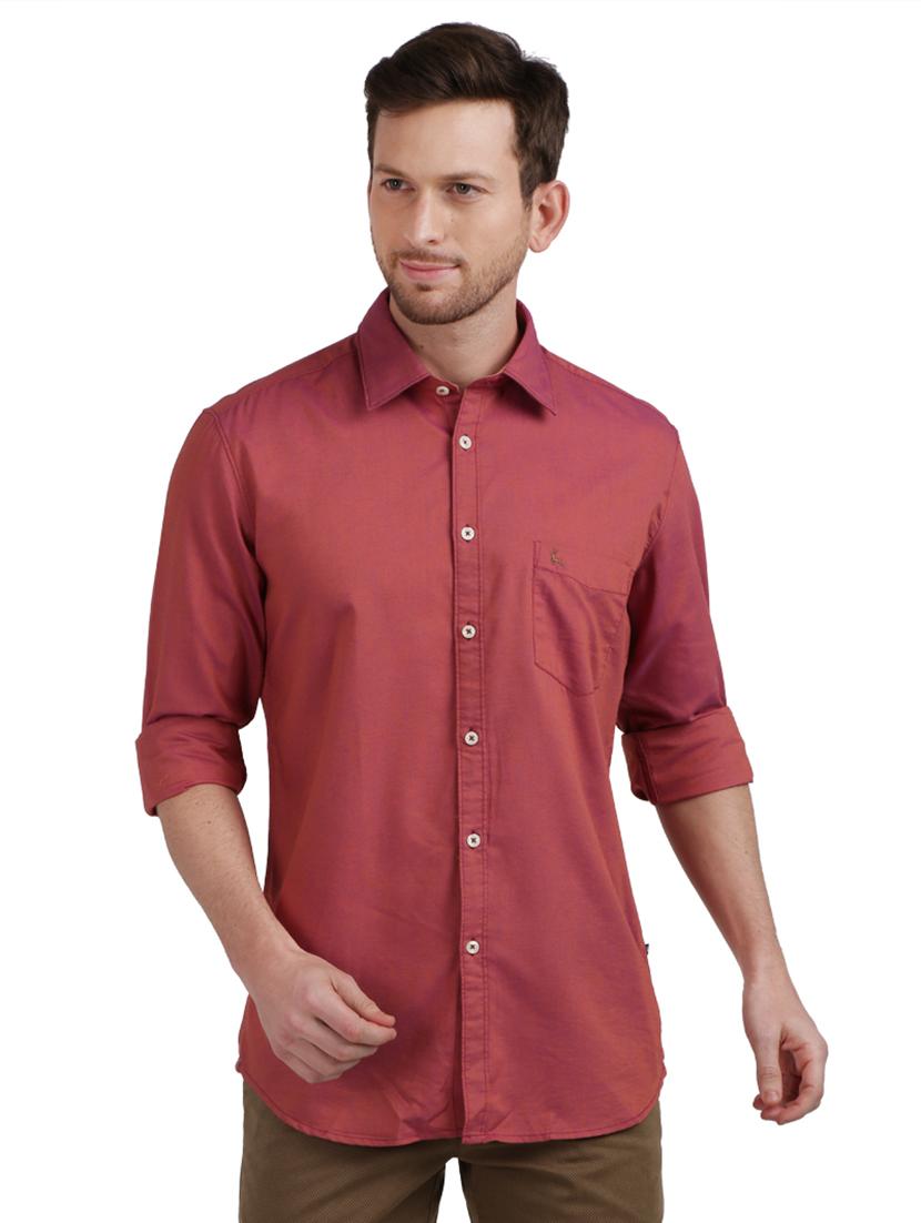 red solid casual shirt - 17768280 - Zoom Image - 1