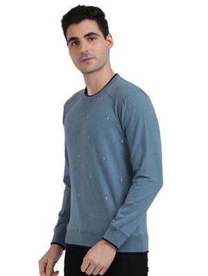 green printed acrylic pullover - 17768318 - Standard Image - 2