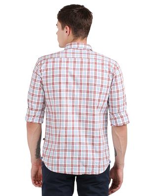 white checkered casual shirt - 17768323 - Standard Image - 3