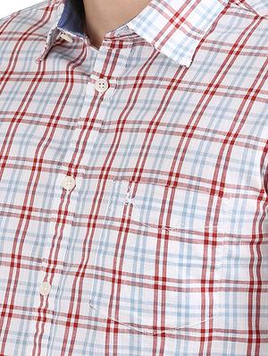 white checkered casual shirt - 17768323 - Standard Image - 5