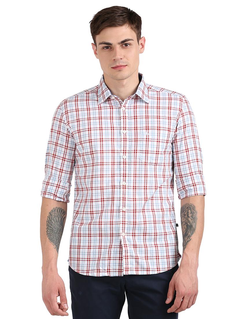 white checkered casual shirt - 17768323 - Zoom Image - 1