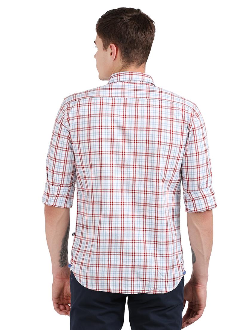 white checkered casual shirt - 17768323 - Zoom Image - 3