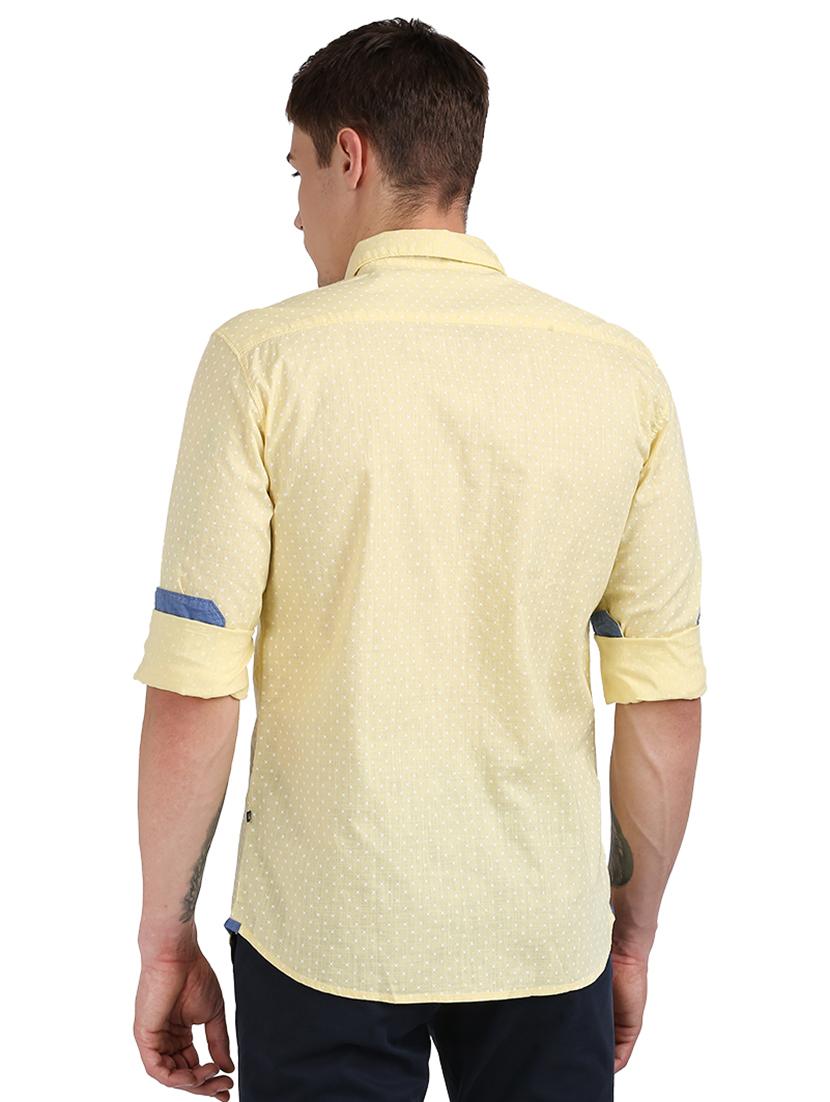 yellow printed casual shirt - 17768330 - Zoom Image - 3