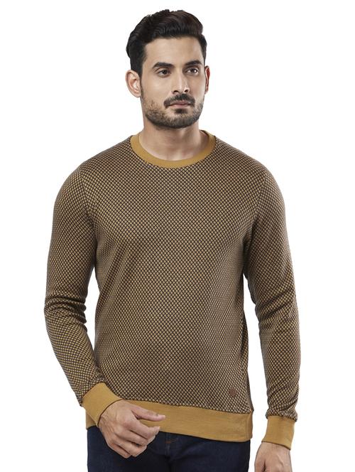 brown checkered acrylic pullover - 17768343 - Standard Image - 1