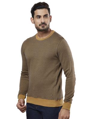 brown checkered acrylic pullover - 17768343 - Standard Image - 2
