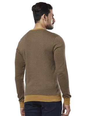brown checkered acrylic pullover - 17768343 - Standard Image - 3